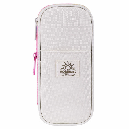 Пенал-трансформер BRAUBERG, полиэстер, 22х10х3 см, "Crystal rose", 271563 - Пеналы мягкие