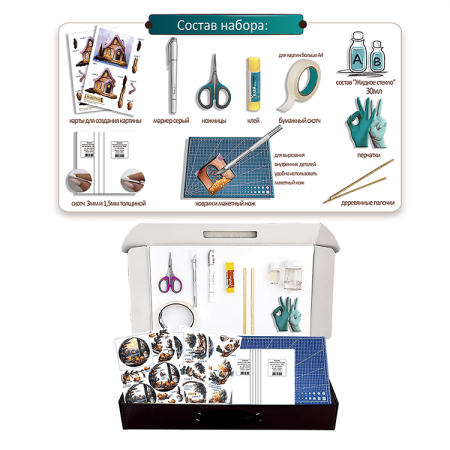 Набор папертоль “Уютный вечер. Миниатюры” - Папертоль