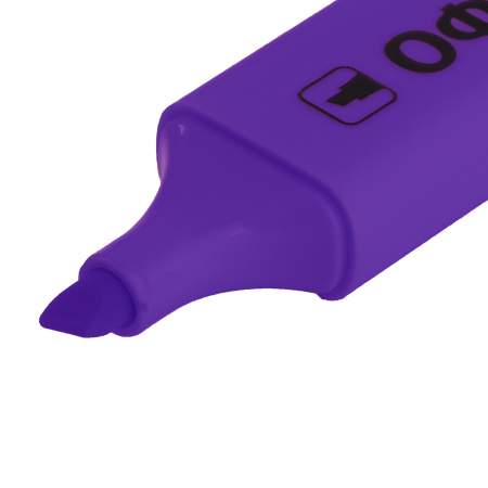 Текстовыделитель ОФИСМАГ, ФИОЛЕТОВЫЙ, линия 1-5 мм, 151207 - Текстовыделители