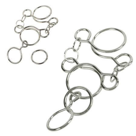 Головоломки металлические большие ЗОЛОТАЯ СКАЗКА, набор 6 штук, HIGH level, 664927 - Игрушки развивающие