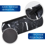 Пенал-тубус BRAUBERG, с эффектом Soft Touch, мягкий, "Black marble", 22х8 см, 271569 - Пеналы мягкие