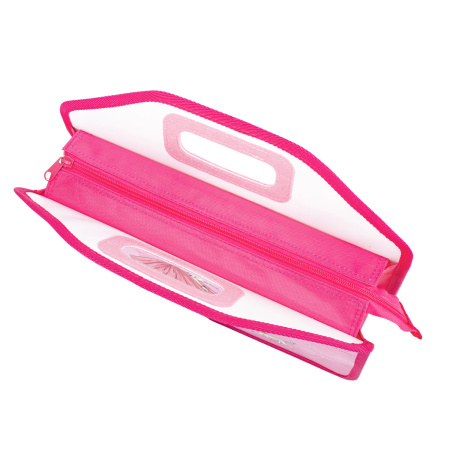 Папка-сумка ЮНЛАНДИЯ, 1 отделение, фетровые ручки, 34х30х11 см, "Girl and dog", 270997 - Папки-сумки с ручками