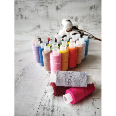 Набор швейных ниток, 30 цветов по 200 м, в боксе, 40 ЛШ, ОСТРОВ СОКРОВИЩ, 662787 - Нитки швейные