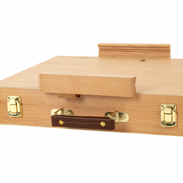 Этюдник-мольберт из бука настольный с ящиком, 38х28х55 см, холст до 45 см, BRAUBERG ART, 192250 - Этюдники