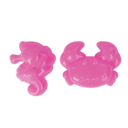 Песок для лепки кинетический ЮНЛАНДИЯ, красный, 500 г, 2 формочки, ведерко, 104992 - Песок для лепки