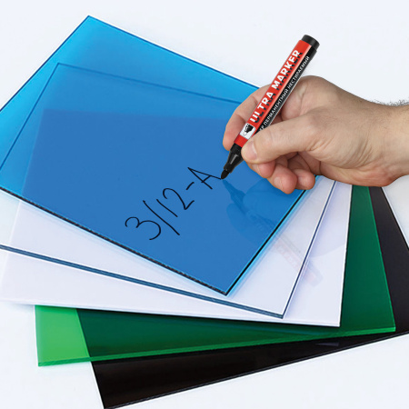 Маркер перманентный ULTRA MARKER, ЧЕРНЫЙ, 3,5 мм, с клипом, BRAUBERG, 152204 - Маркеры перманентные