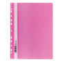 Скоросшиватель пластиковый с перфорацией BRAUBERG, А4, 140/180 мкм, розовый, 226588 - Папки-скоросшиватели мягкие