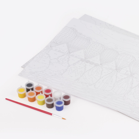 Картина по номерам А3, ОСТРОВ СОКРОВИЩ "НОЧНОЙ ПОЛЕТ", С АКРИЛОВЫМИ КРАСКАМИ, картон, кисть, 661634 - Картины по номерам