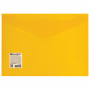 Папка-конверт с кнопкой BRAUBERG А4 до 100 л. непрозрачная желтая СВЕРХПРОЧНАЯ 0,2 мм, 270473 - Папки-конверты с кнопкой