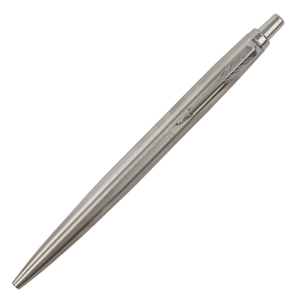 Ручка шариковая PARKER "Jotter XL Monochrome Stainless Steel CT", корпус серебристый, сталь, синяя,2122756 - Ручки шариковые подарочные