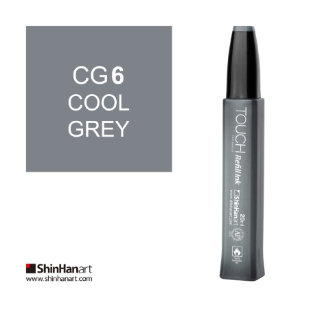 Чернила спиртовые ShinHan TOUCH для маркеров 20мл CG6 Серый холодный