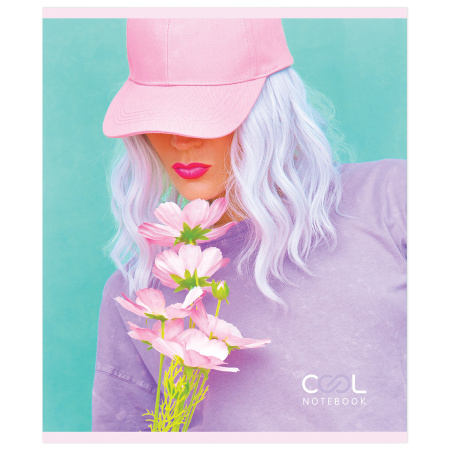 Тетрадь А5 48 л. ПЗБМ, скоба, клетка, Soft Touch, выборочный лак, "Лучшая подруга" (5 видов), 029326 - Тетради 40-48 листов