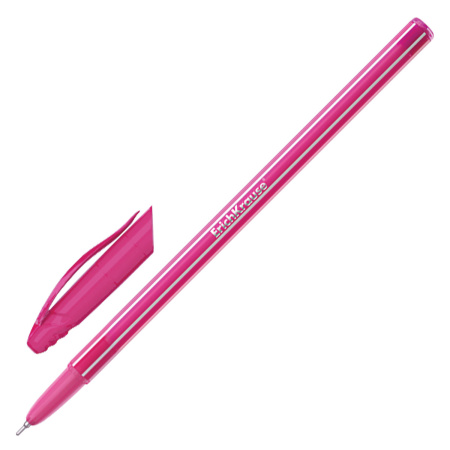 Ручка шариковая ERICH KRAUSE "Cocktail", СИНЯЯ, корпус ассорти, узел 0,6 мм, линия письма 0,32 мм, 33518 - Ручки шариковые неавтоматические