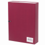 Короб архивный А4 (240х330 мм), 70 мм, 2 завязки, бумвинил, до 600 листов, бордовый, BRAUBERG, 122036 - Короба архивные