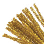 Проволока синельная для творчества "Блестящая", золотая, 30 шт., 0,6х30 см, ОСТРОВ СОКРОВИЩ, 661541 - Проволока синельная (пушистая)