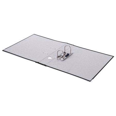 Папка-регистратор, покрытие пластик, 50 мм, ПРОЧНАЯ, с уголком, BRAUBERG, черная, 226589 - Папки-регистраторы с арочным механизмом