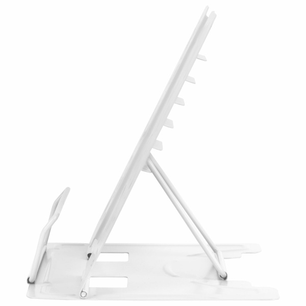 Подставка для книг и учебников BRAUBERG, White, регулируемый угол наклона, металл, 238056 - Подставки для книг