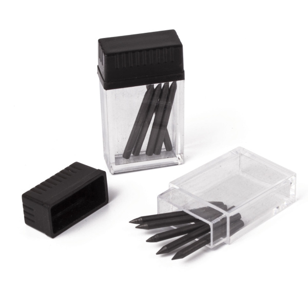 Грифели запасные для циркуля BRAUBERG, набор 2 тубы по 5 шт. (10 шт. х 24 мм), HB, 2 мм, блистер, 210354 - Наборы запасных грифелей для циркулей