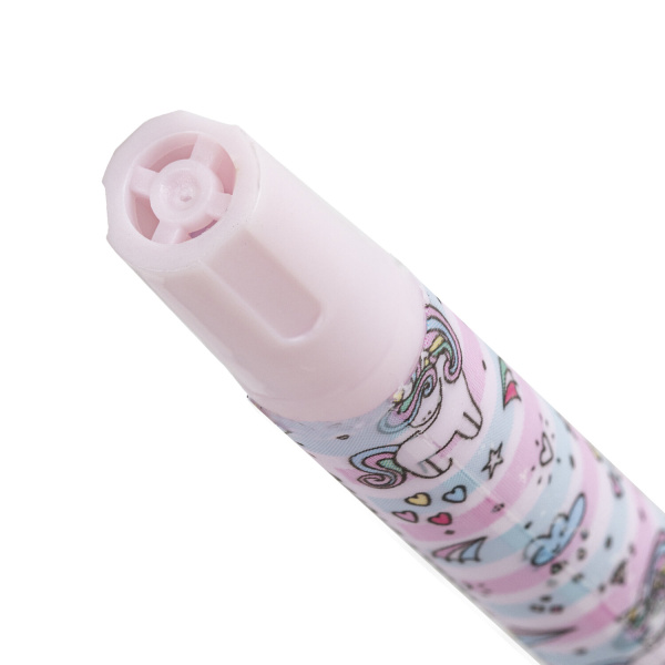 Ручка шариковая ЮНЛАНДИЯ "UNICORN", синяя, SOFT TOUCH покрытие, узел 0,7 мм, линия письма 0,35 мм, 143726 - Ручки шариковые неавтоматические