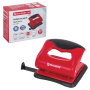 Дырокол BRAUBERG "JET PRO", до 20 листов, красно-черный, 228599 - Дыроколы настольные