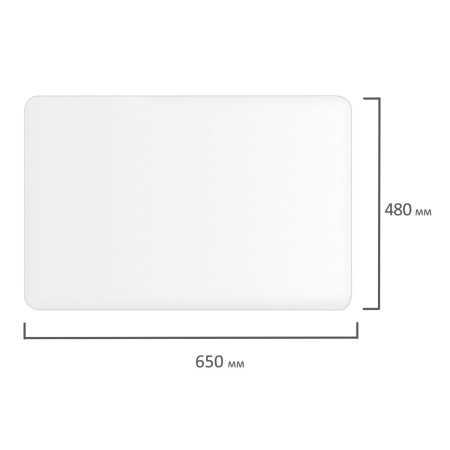 Коврик-подкладка настольный для письма, 48х65 см, STAFF, прозрачный, 237089 - Коврики настольные