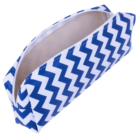 Пенал-косметичка ПИФАГОР, мягкий, "WAVE", прямоугольный, 20х7х4 см, 229264 - Пеналы мягкие