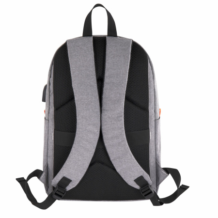 Рюкзак BRAUBERG URBAN универсальный с отделением для ноутбука, USB-порт, "Energy", серый, 44х31х14 см, 270806 - Рюкзаки городские для старшеклассников и студентов