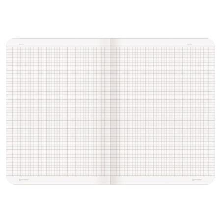 Тетрадь 60 л. в клетку обложка кожзам под рогожку, сшивка, B5 (179х250мм), БЕЖЕВЫЙ, BRAUBERG HARMONY, 403841 - Тетради более 60 листов