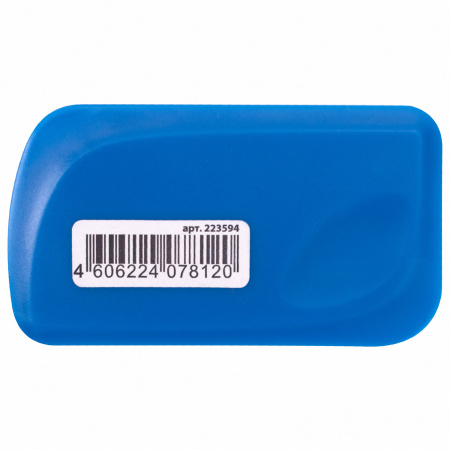 Ластик выкидной BRAUBERG "Delta", 60х33х18 мм, цвет ассорти, пластиковый держатель ассорти, 223594 - Ластики классические