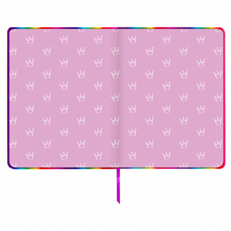 Дневник 1-11 класс 48 л., кожзам (твердая с поролоном), фольга, ЮНЛАНДИЯ, "РАДУЖНЫЙ", 105951 - Дневники универсальные