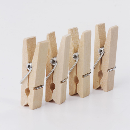 Прищепки декоративные "Классика", 20 штук, 3,5 см, дерево, ОСТРОВ СОКРОВИЩ, 661288 - Прищепки для творчества