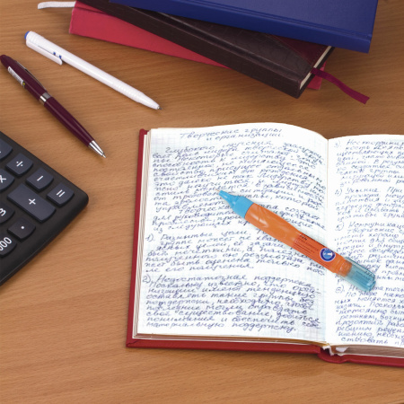 Ручка-корректор BRAUBERG MIX, 9 мл, металлический наконечник, ассорти, 229075 - Корректирующие ручки