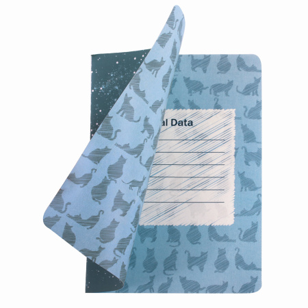 Тетрадь 40 л. в клетку обложка SoftTouch, бежевая бумага 70 г/м2, сшивка, А5 (147х210 мм), ВОЛК В ОЧКАХ, BRAUBERG, 403767 - Тетради 40-48 листов