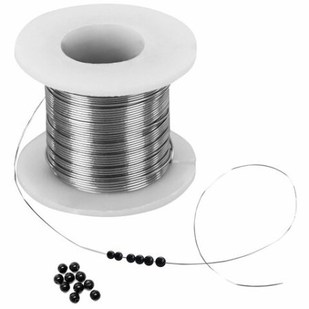 Проволока стальная для рукоделия, диаметр 0,3 мм, 12 цветов по 10 м, ОСТРОВ СОКРОВИЩ, 665206 - Наборы для изготовления бижутерии