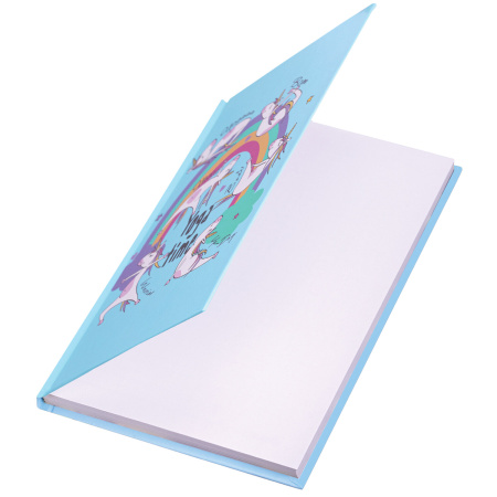 Блокнот А5 (134х206 мм), 80 л., твёрдый, клетка, выборочный лак, BRAUBERG KIDS, "Единорожки", 114426 - Блокноты детские