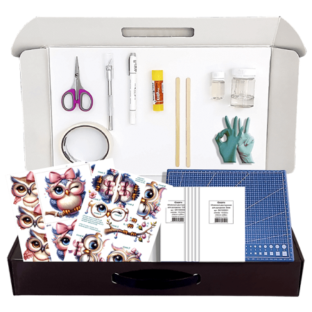 Набор папертоль “Совушки подружки” - Папертоль