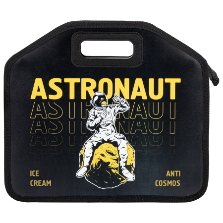 Папка-сумка ЮНЛАНДИЯ, 1 отделение, фетровые ручки, 34х30х11 см, "Astronaut", 271001 - Папки-сумки с ручками