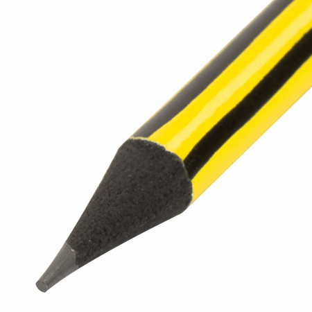 Карандаш чернографитный BRAUBERG "PREMIUM TURKEY", 1 шт., "Lines", НВ, ассорти, дисплей, 181568 - Карандаши чернографитные