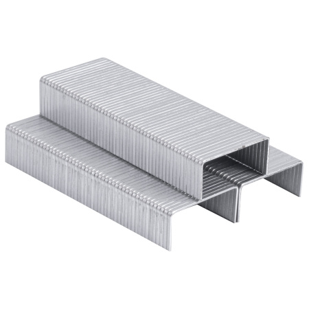 Скобы для степлера цинковое покрытие №24/6, 1000 штук, BRAUBERG "EXTRA", до 30 листов, 229299 - Скобы для степлеров