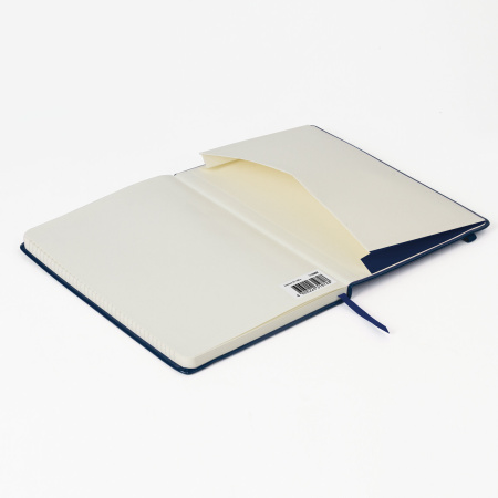 Блокнот А5 (148х218 мм), BRAUBERG ULTRA, балакрон, 80 г/м2, комбинированный блок, 100 л., темно-синий, 113069 - Бизнес-блокноты и бизнес-тетради