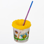 Стакан-непроливайка с рисунком "ВЕСЁЛЫЙ ШМЕЛЬ" ЮНЛАНДИЯ, 191732 - Аксессуары для рисования
