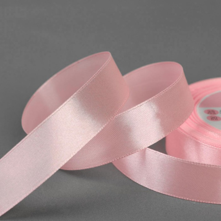 Лента атласная, ширина 20 мм, цвет розовый №04