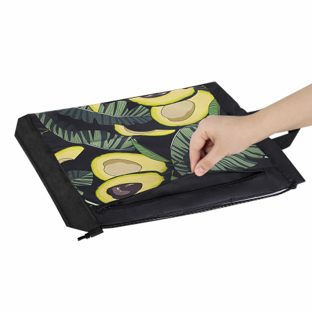 Мешок для обуви ЮНЛАНДИЯ, с ручками, боковой карман на молнии, 46х36 см, "Fresh", 271063 - Мешки для обуви