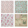 Бумага для скрапбукинга 30х30 см "Шебби-шик", двусторонняя, 12 листов, 12 дизайнов, 180 г/м2, ОСТРОВ СОКРОВИЩ, 662764 - Наборы бумаги