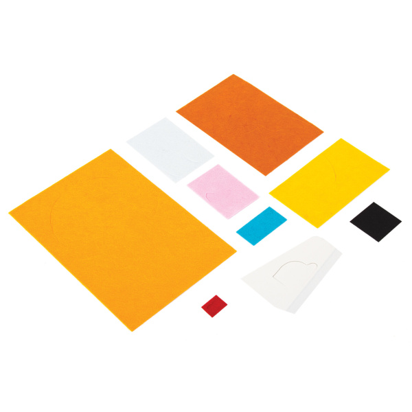 Набор для творчества "Аппликация из фетра", "Котёнок", основа 20х15 см, ЮНЛАНДИЯ, 662390 - Создание аппликаций