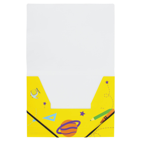 Папка на резинках ЮНЛАНДИЯ, А4, цветная печать, до 300 листов, 500 мкм, 228046 - Папки на резинках пластиковые