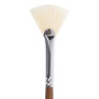 Кисть художественная профессиональная BRAUBERG ART CLASSIC, щетина, веерная, № 4, длинная ручка, 200743 - Кисти художественные из натурального волоса