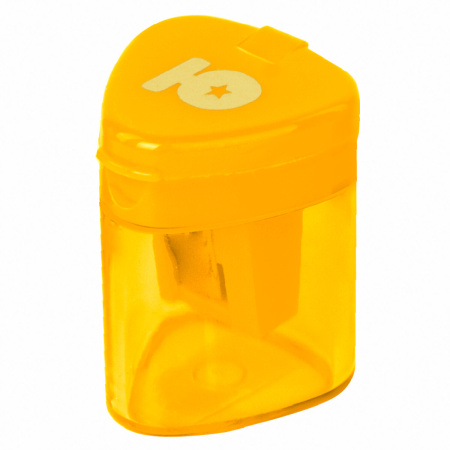 Точилка ЮНЛАНДИЯ "Трио", с контейнером, пластиковая, корпус ассорти, 228438 - Точилки ручные