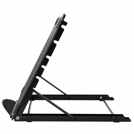 Подставка для книг, ноутбуков, планшетов, BRAUBERG "Germanium", 240х195х20 мм, черная, металл, 237987 - Подставки для книг