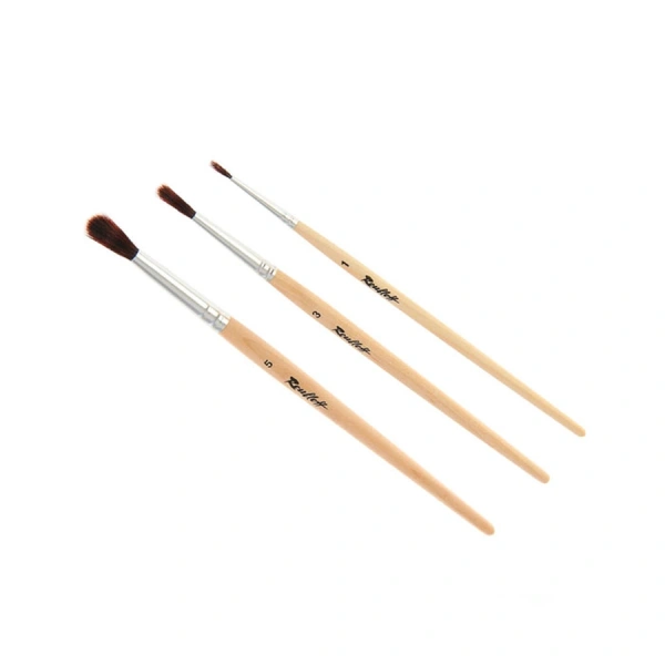 Набор №51 Roubloff 3 кисти из синтетики имитации белки серия НАБОР-ЭКО - Кисти художественные в наборах